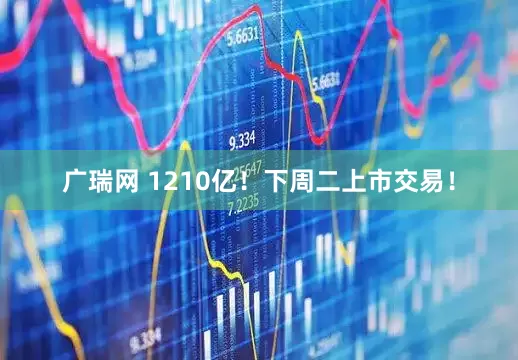 广瑞网 1210亿！下周二上市交易！